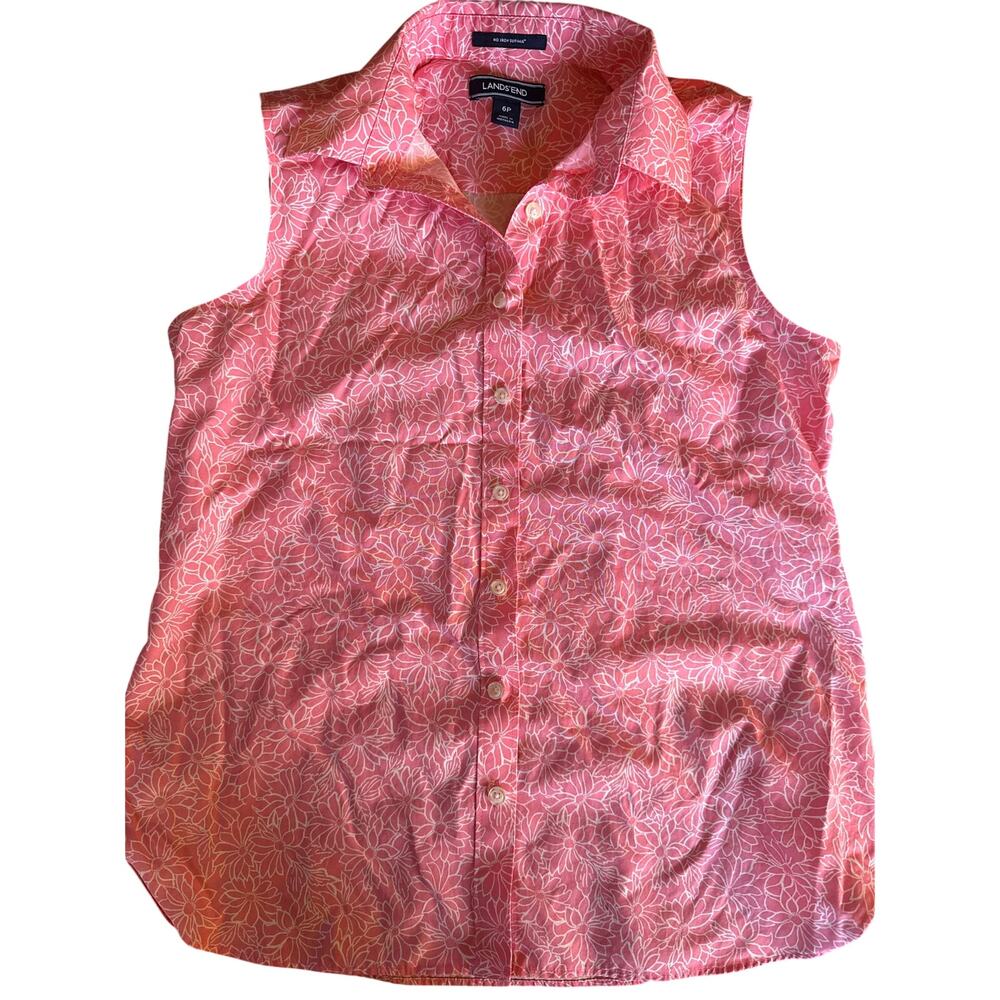 LANDS END- sleeveless top size 6P PETITE